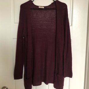 Maroon cardigan GARAGE XS